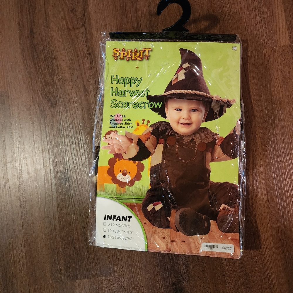 Spirit Infant Scarecrow Costume - Brown and Orange